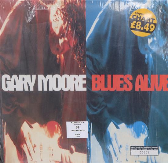 Gary Moore Blues Alive deleted, two LPs